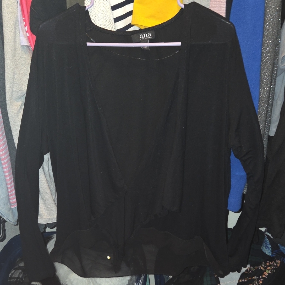 A.n.a A New Approach Black Formal Blouse